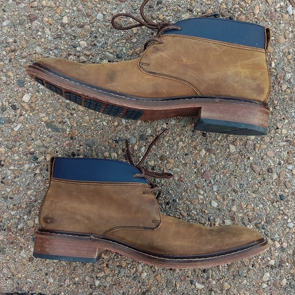 Cole Haan Colton chukka brown leather boots mens 9.5 display picture 2